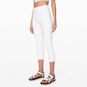 Lululemon Wunder Under Crop (High-Rise) *Full-On Luxtreme 21" White